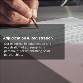 GNP services.Adjudication & Registration of Agreements